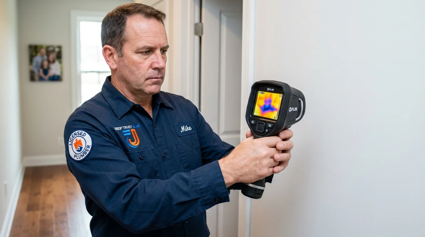Thermal imaging leak detection by Johns Plumbing LLC in Winterset